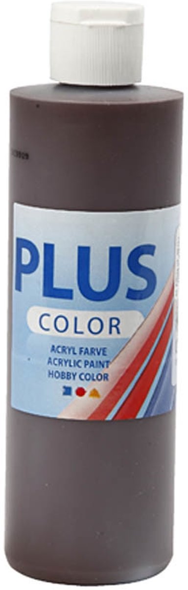 Plus Color acrylverf, chocolate, 250ml [HOB-39401]